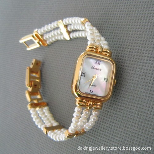 Genuine Pearl Watch, Freshwater Pearl Watch (WH108)